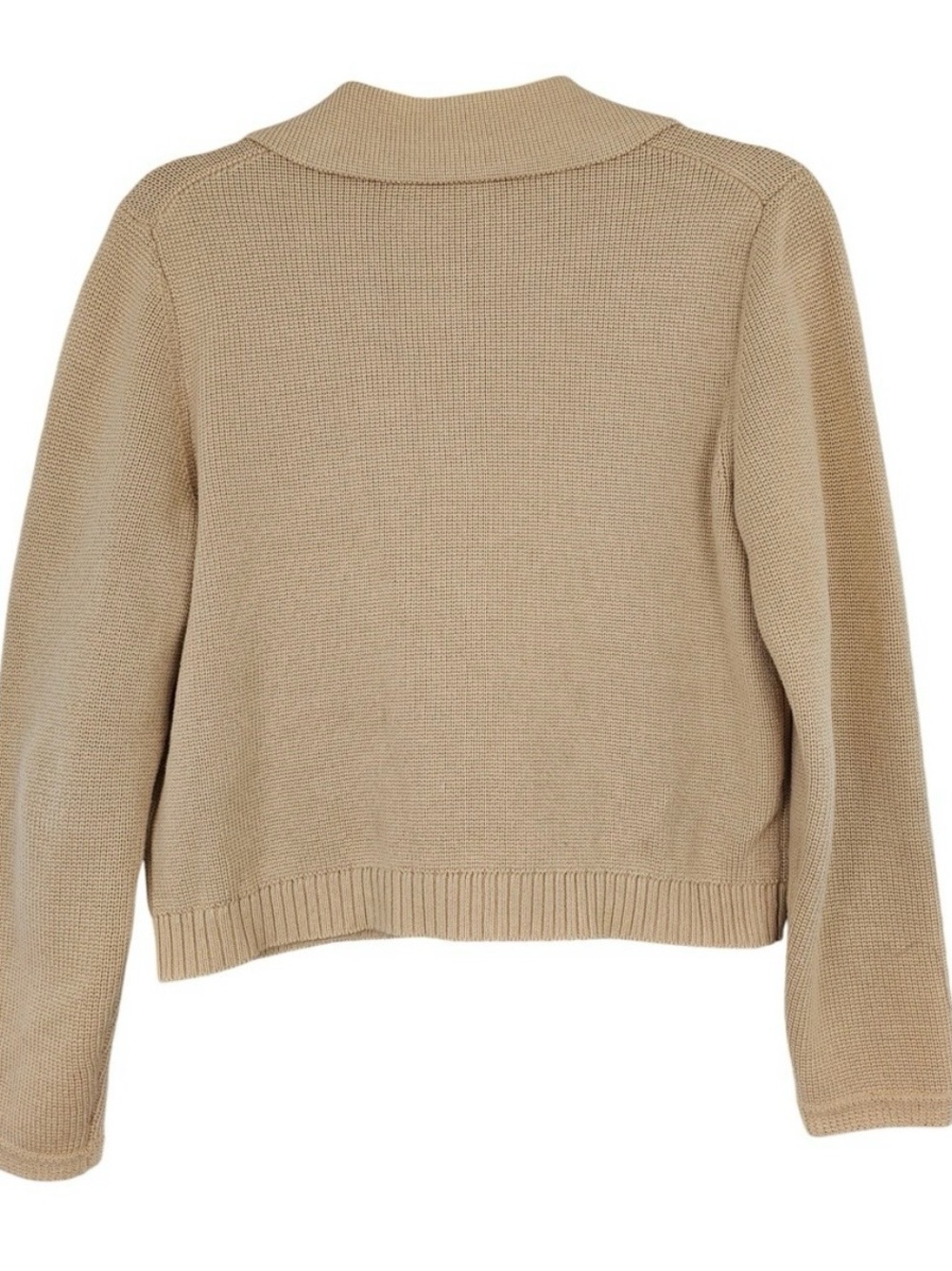 J.Crew Marielle Cropped Double-Breasted Knit Cardigan in Camel - size S - Picture 3 of 7